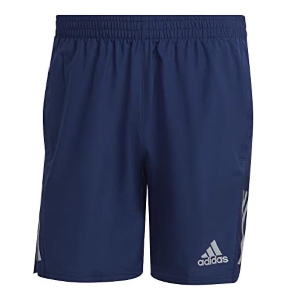 ADIDAS • Men’s Navy Blue Own The Run Athletic Running Shorts - Picture 1 of 8